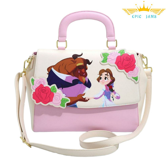 Loungefly Handbags - Loungefly Disney Beauty and the Beast Stroll Handbag New